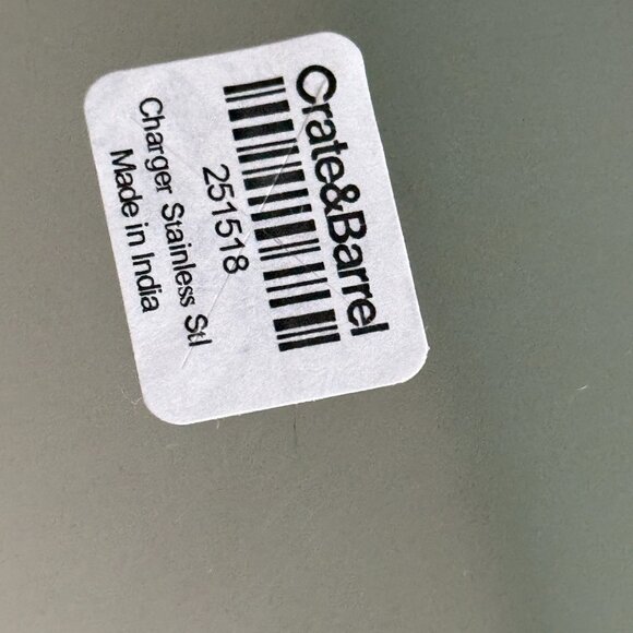 Crate & Barrel Stainless Steel Chargers Set of 4 - Elegant Dining - Picture 5 of 10